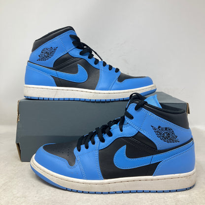 Jordan 1 Mid University Blue Black