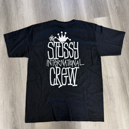 Stussy Crown International Tee Black