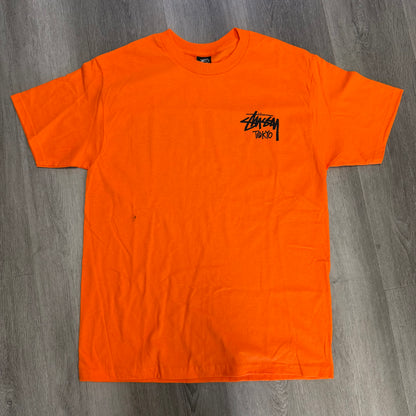 Stussy Stock Logo Tokyo Tee Orange