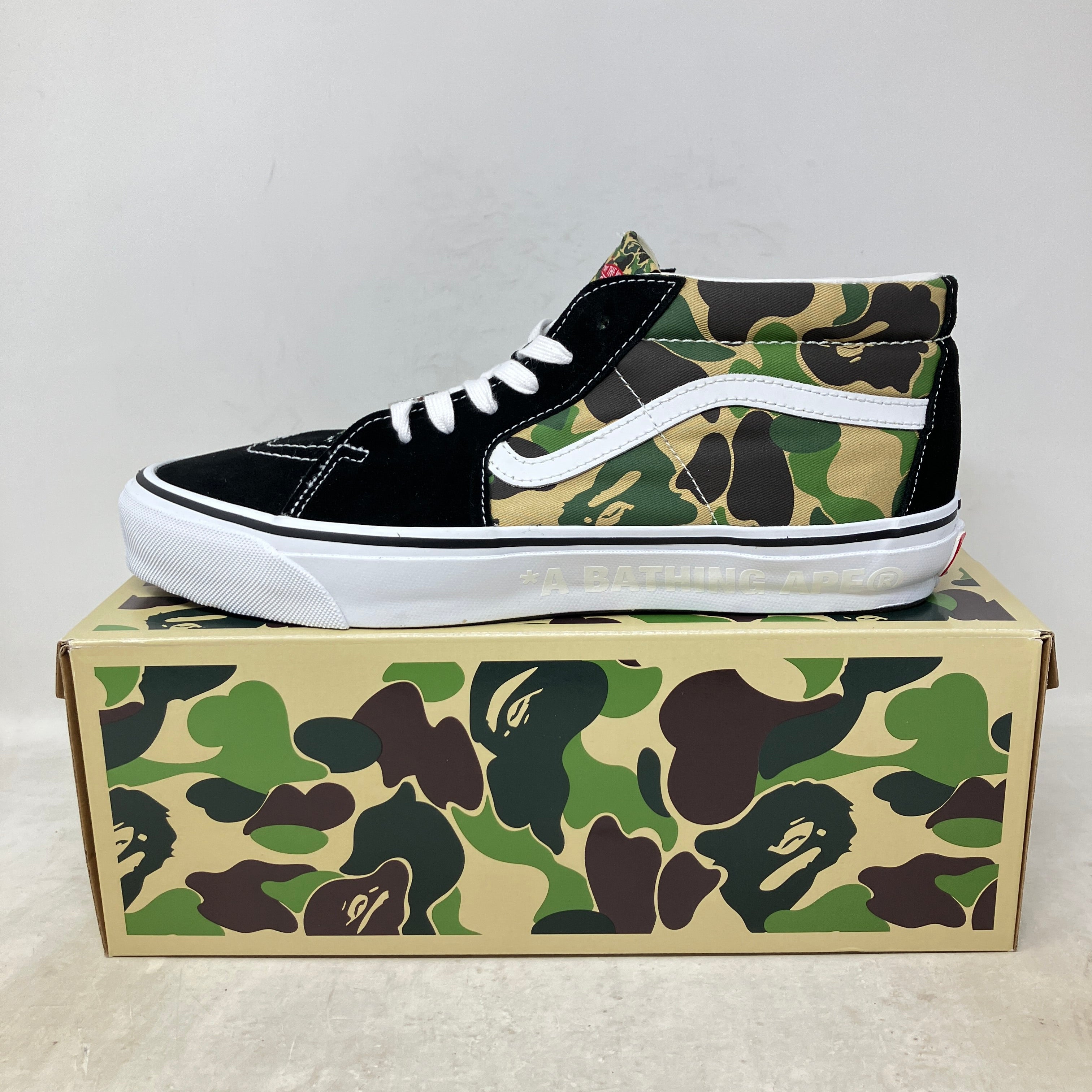 Vans LX Sk8-Mid Bape ABC Camo Black Green