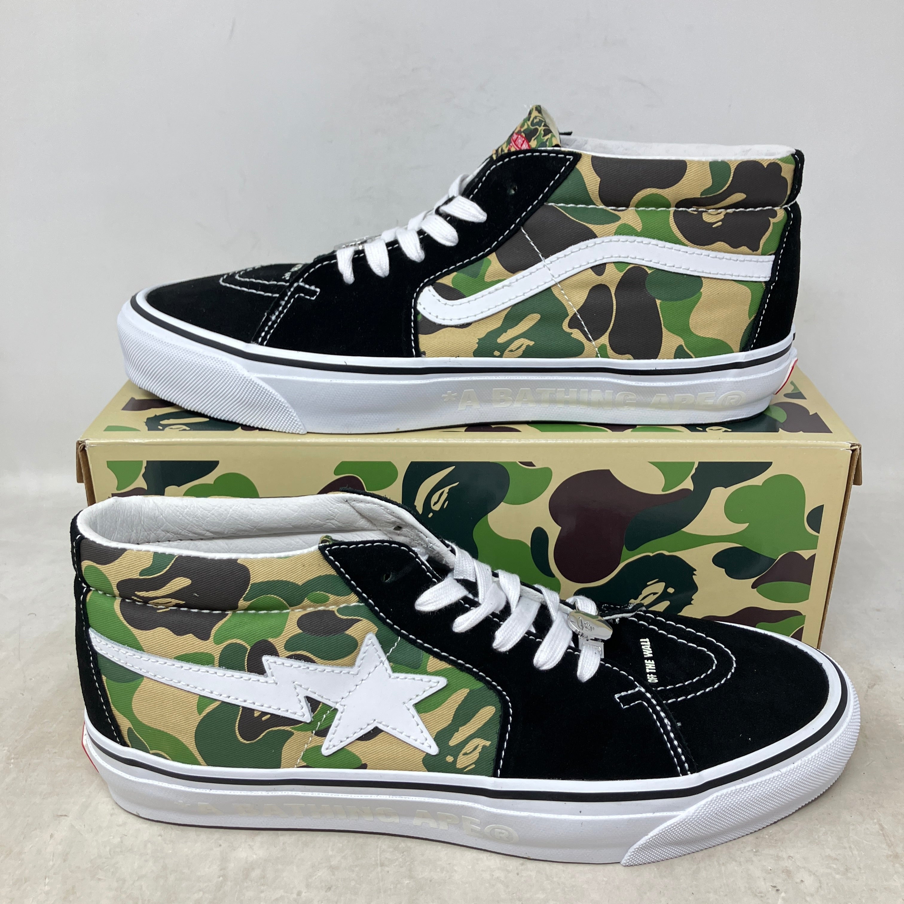 Vans LX Sk8-Mid Bape ABC Camo Black Green
