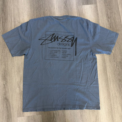 Stussy Modern Age Pigment Dyed Tee Navy
