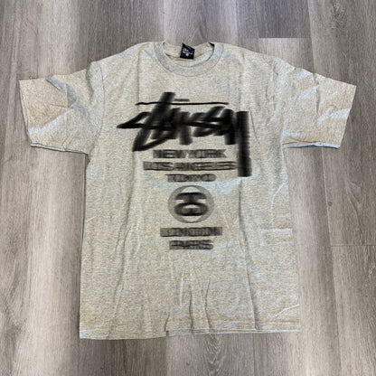 Stussy Blur World Tour Tee Grey