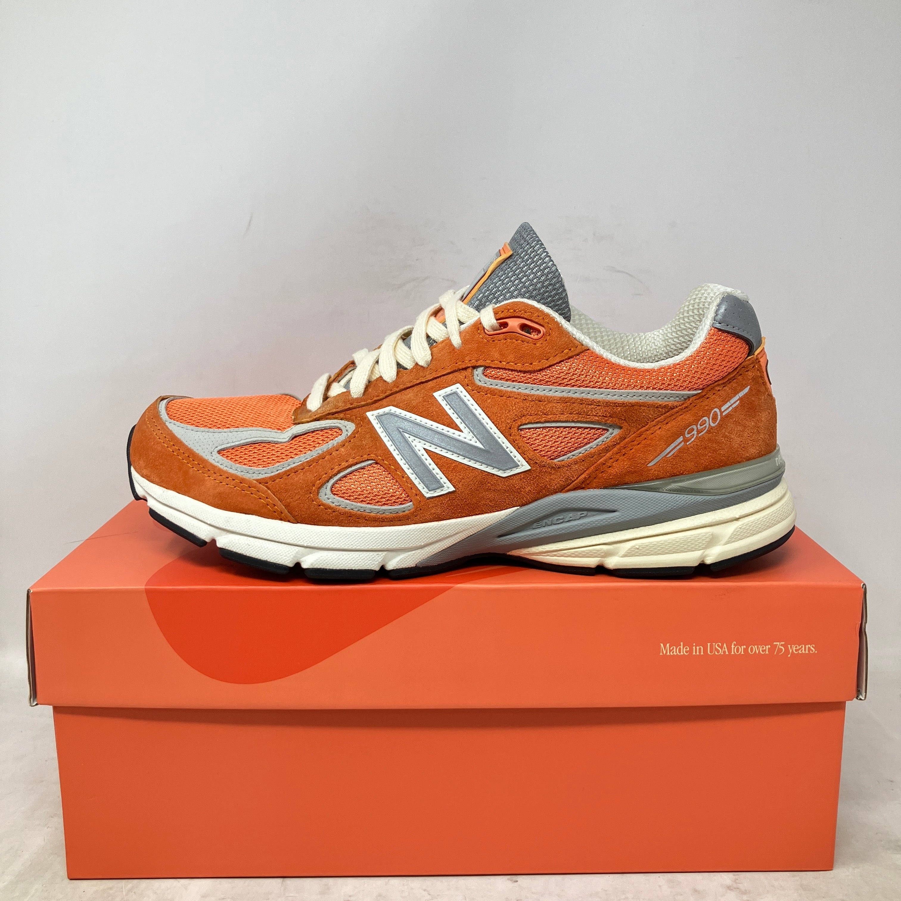 New Balance 990v4 MiUSA Aime Leon Dore Red Clay