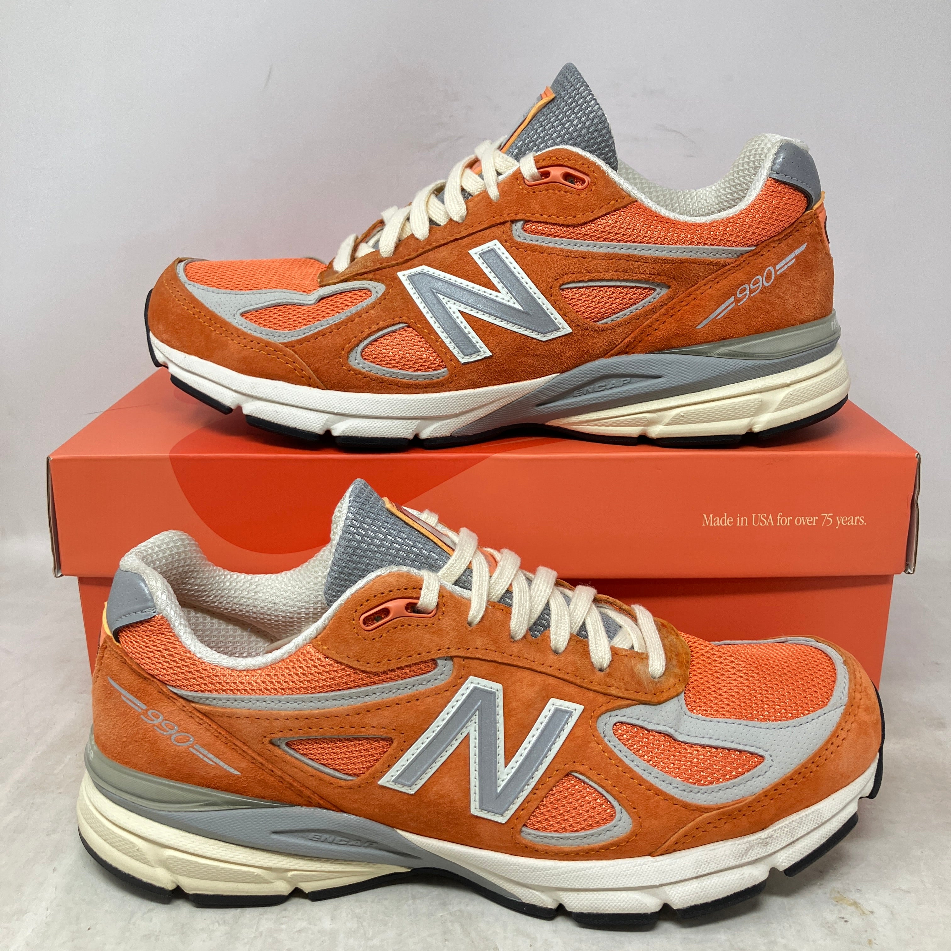 New Balance 990v4 MiUSA Aime Leon Dore Red Clay