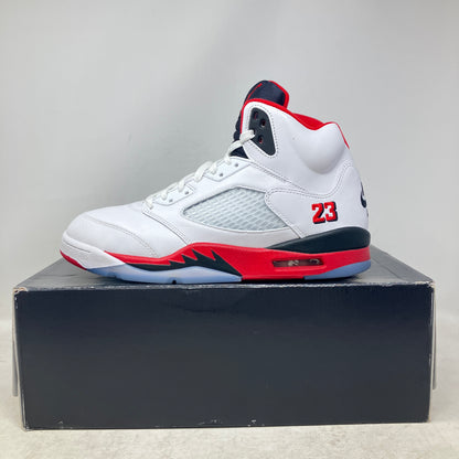 Jordan 5 Retro Fire Red Black Tongue (2025)