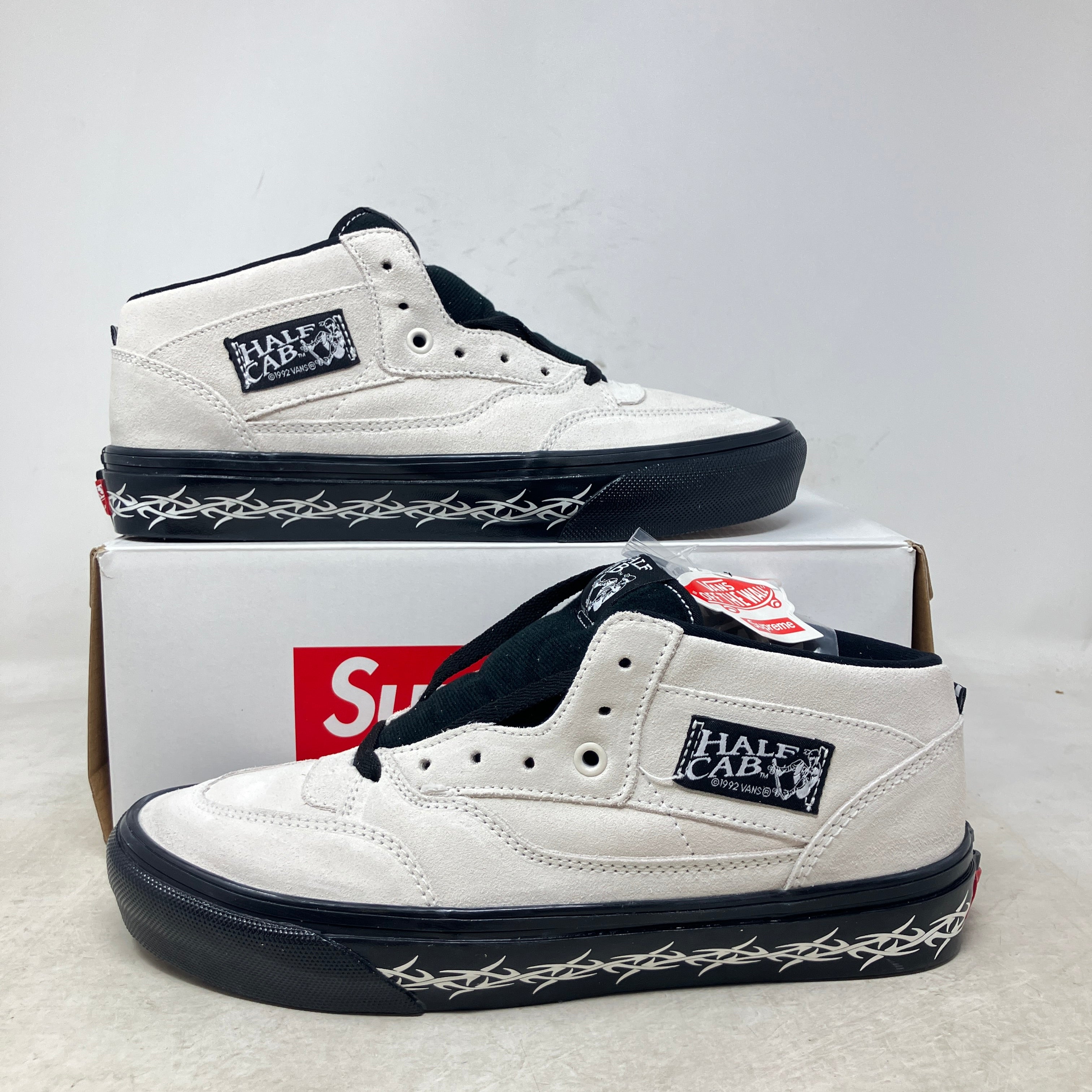Vans Skate Half Cab Supreme Tribal Barbed Wire White