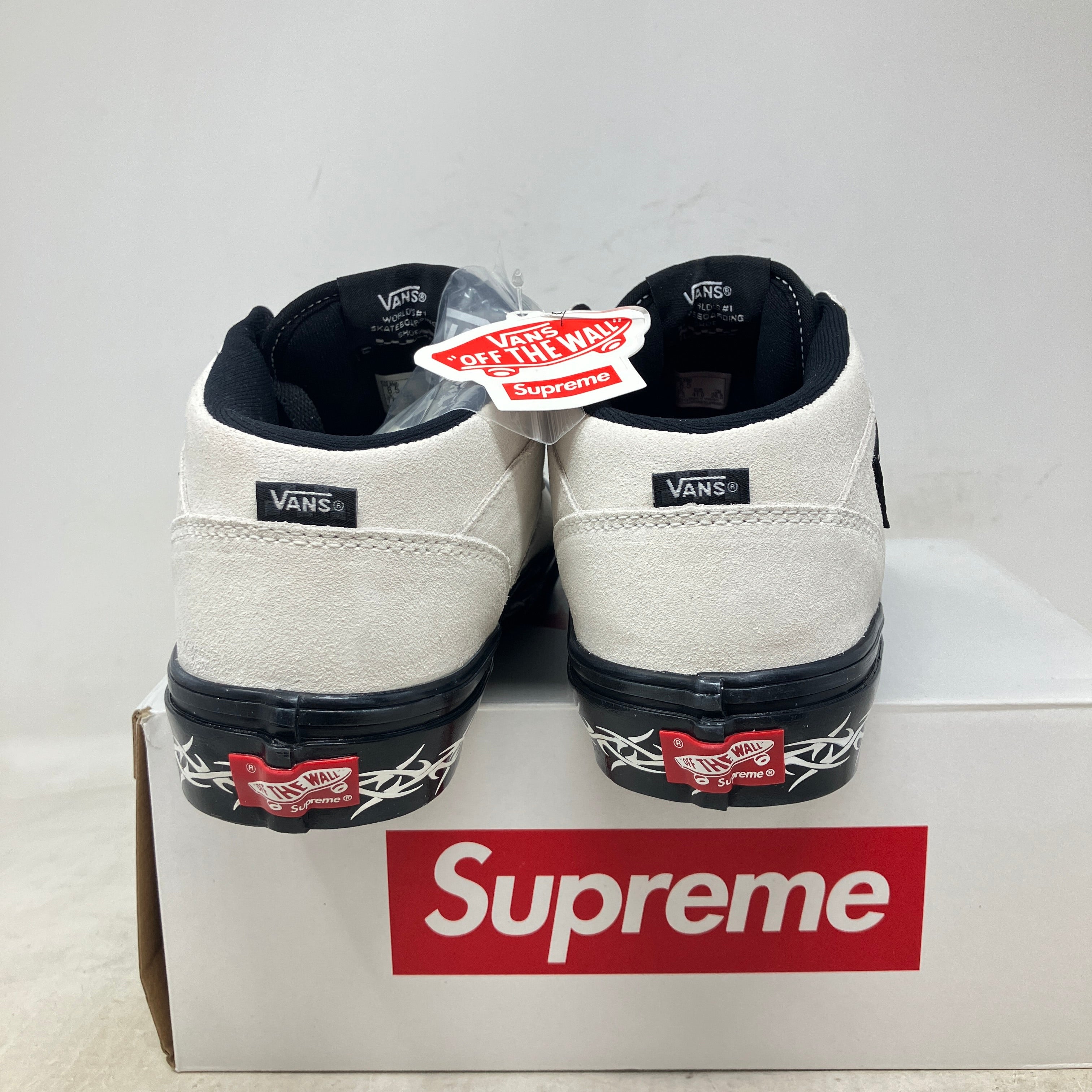 Vans Skate Half Cab Supreme Tribal Barbed Wire White