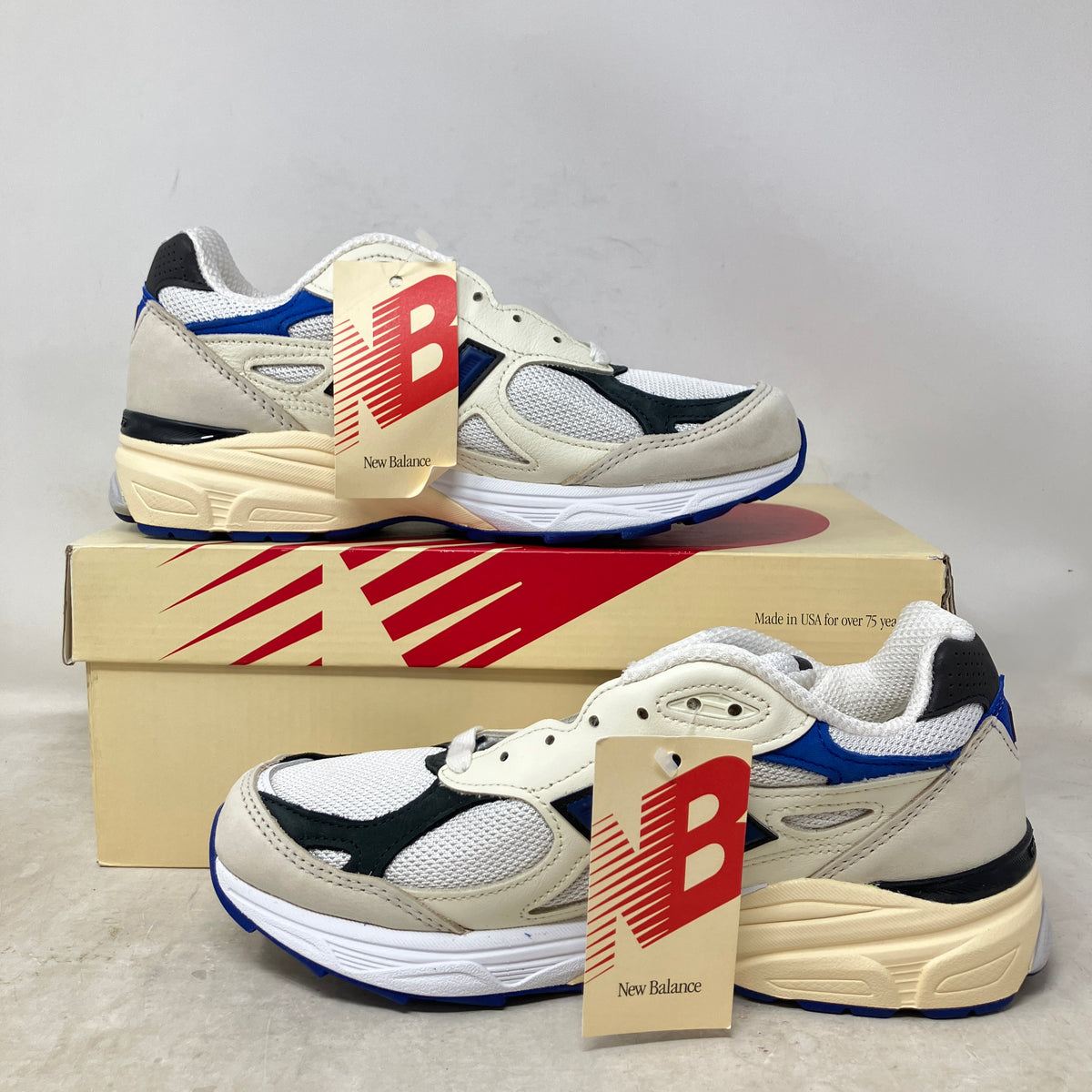 New Balance 990v3 MiUSA White Blue