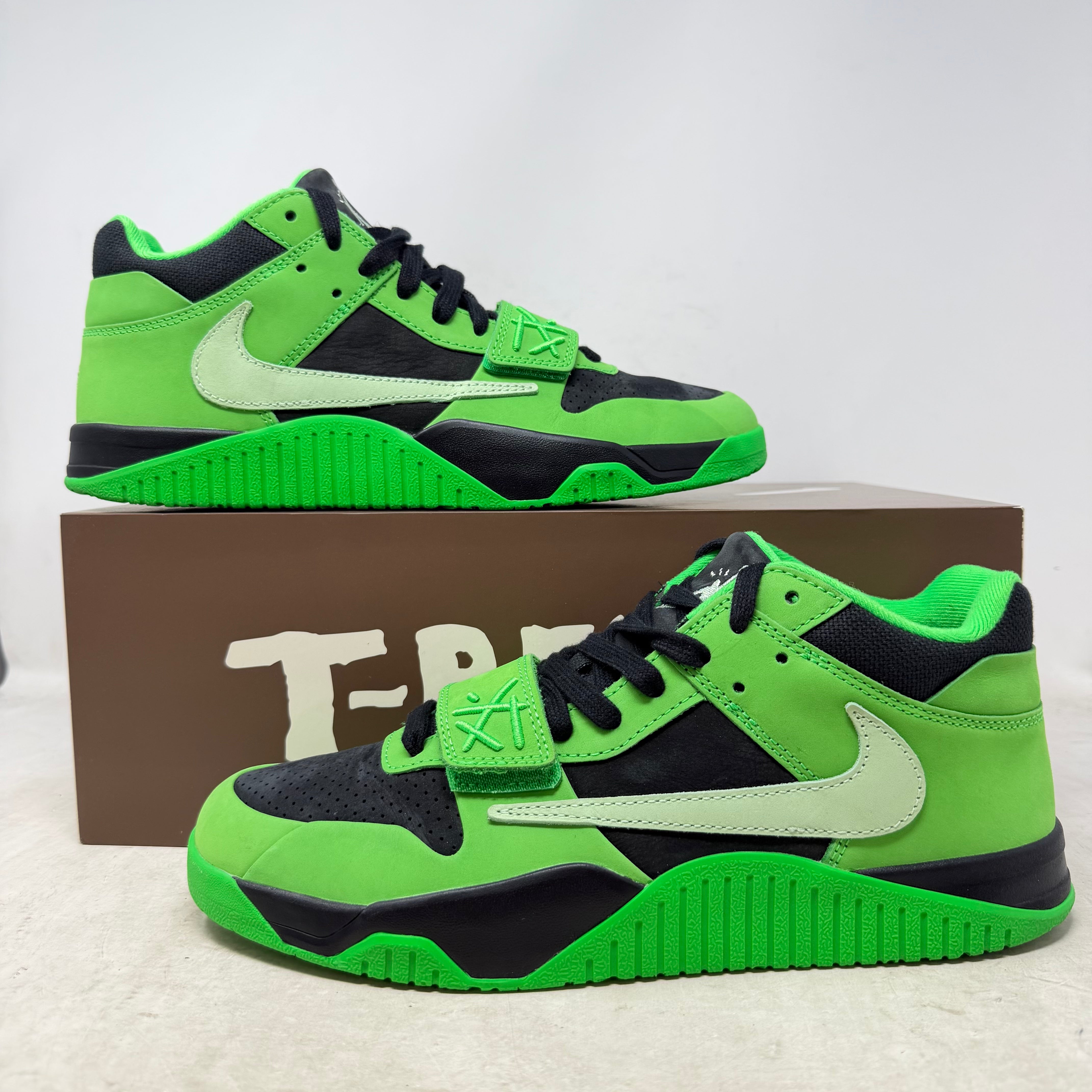 Jordan CJ1 T-Rexx Travis Scott Green Spark