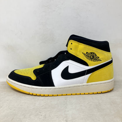 Jordan 1 Mid Yellow Toe Black