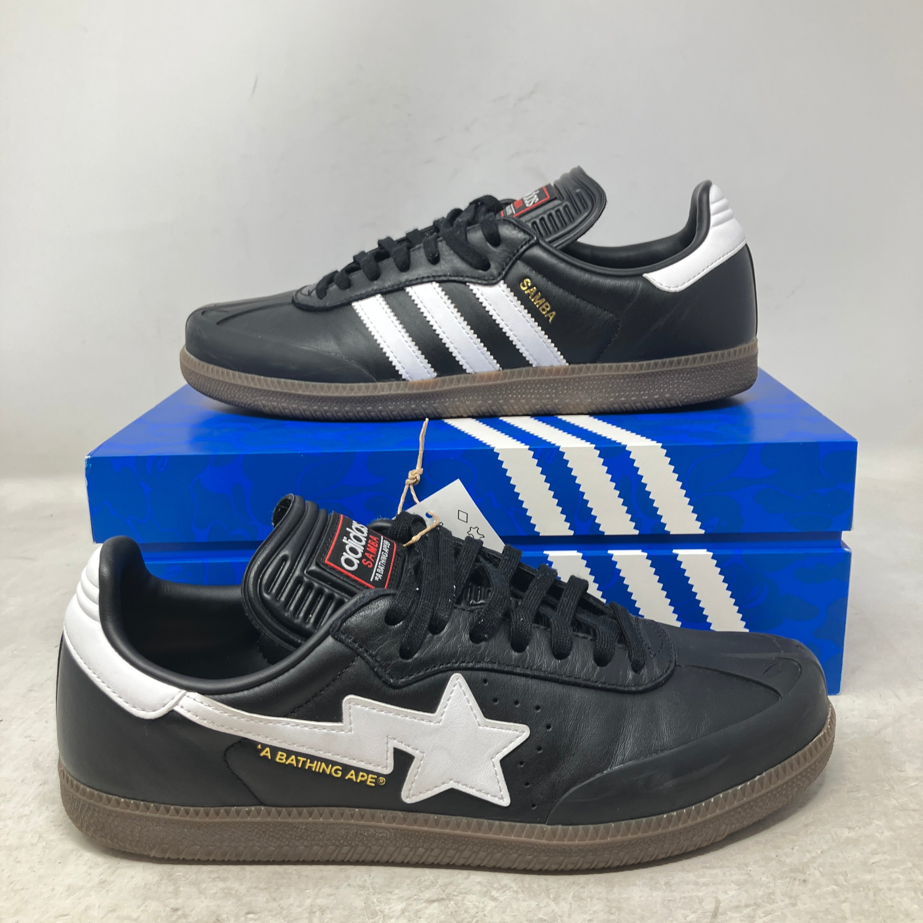 adidas Samba Bape Black White Gum