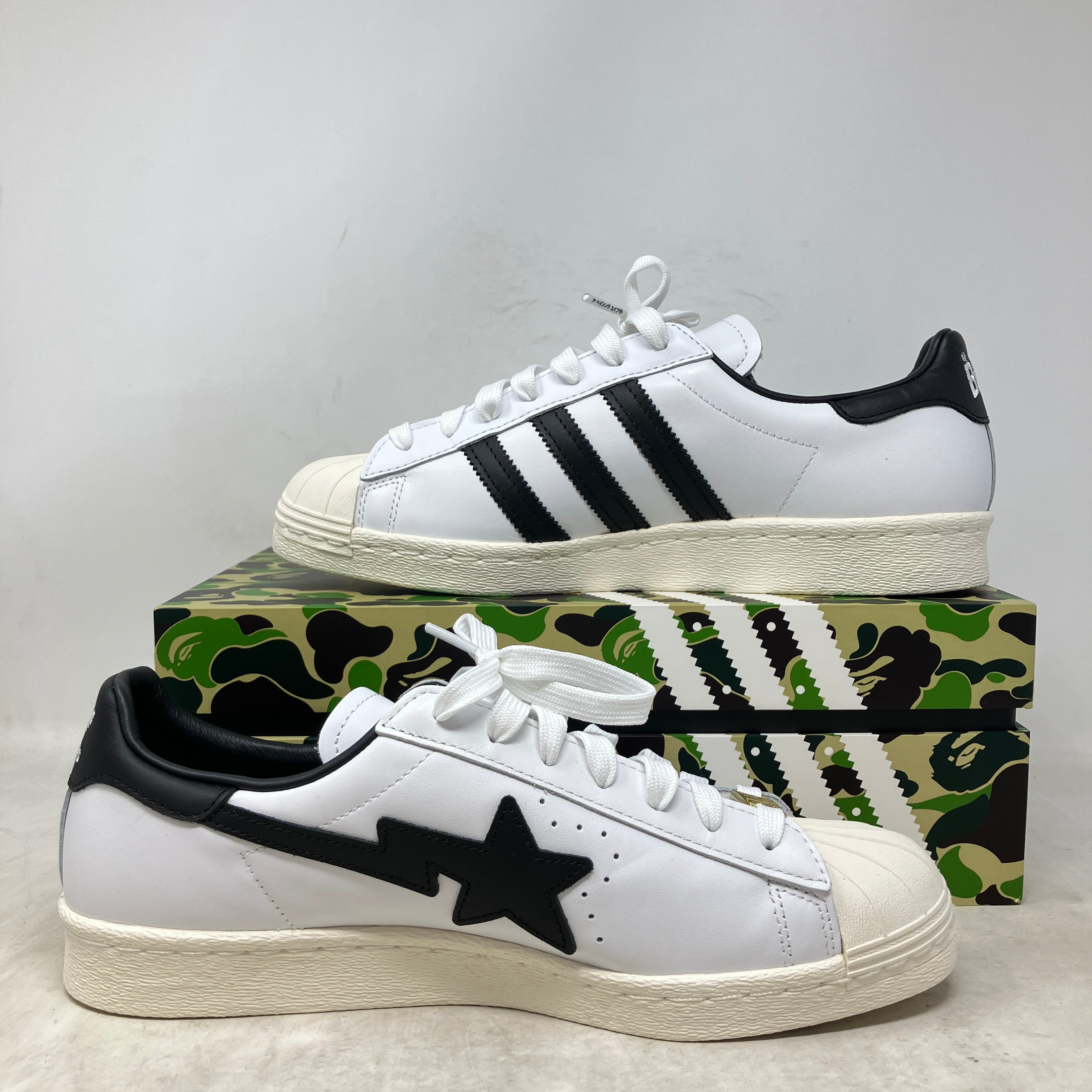 adidas Superstar 80s Bape White Black