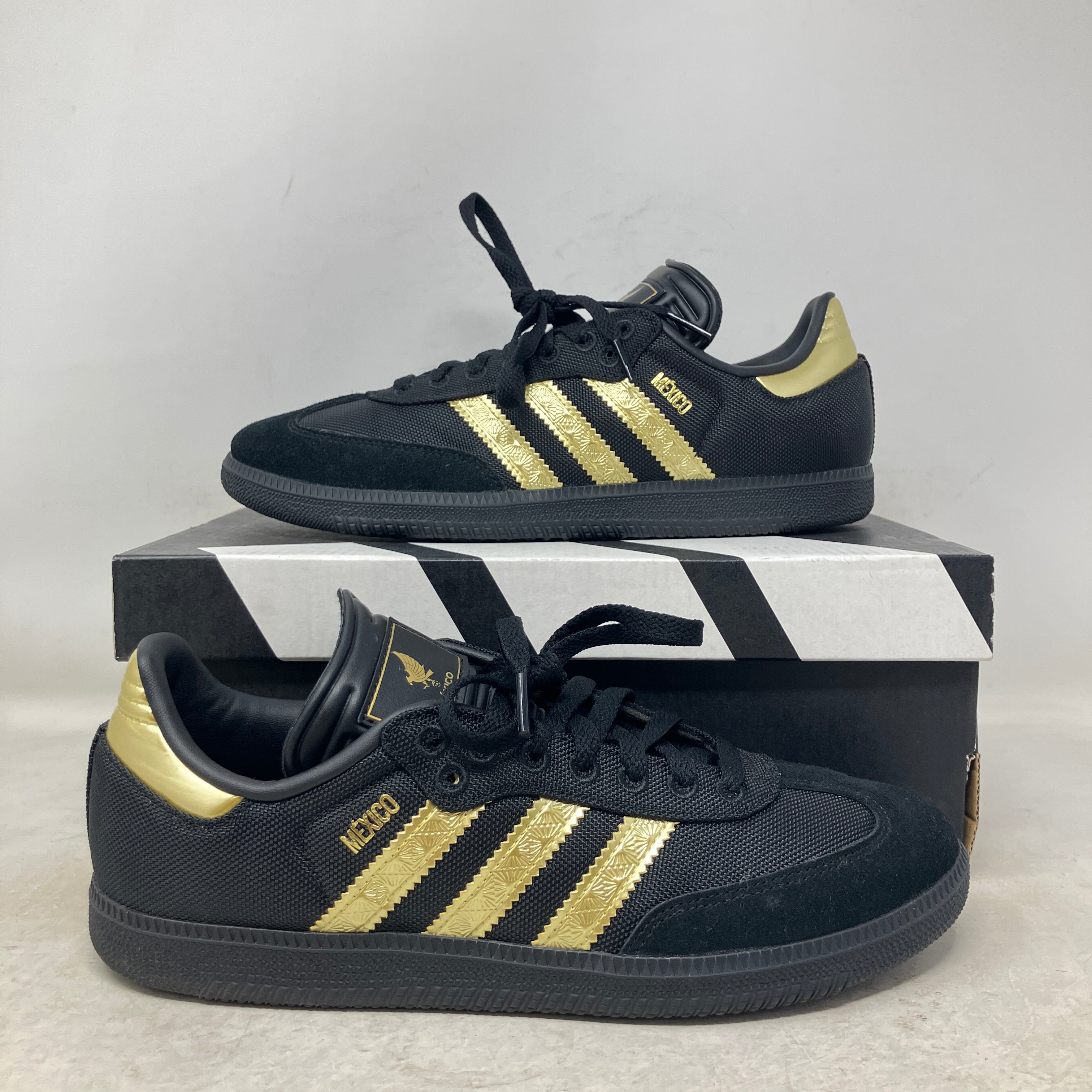 adidas Samba OG Mexico Black Gold Metallic