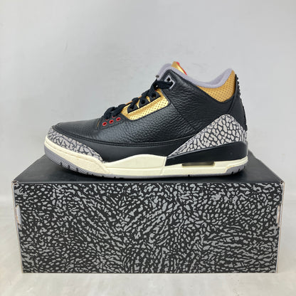 Jordan 3 Retro Black Cement Gold (Women's)