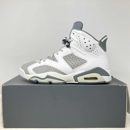 Pre owned Jordan 6 Retro Cool Grey sneakers with all accessories on gray box