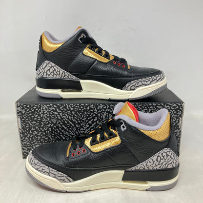 Jordan 3 Retro Black Cement Gold (Women's)