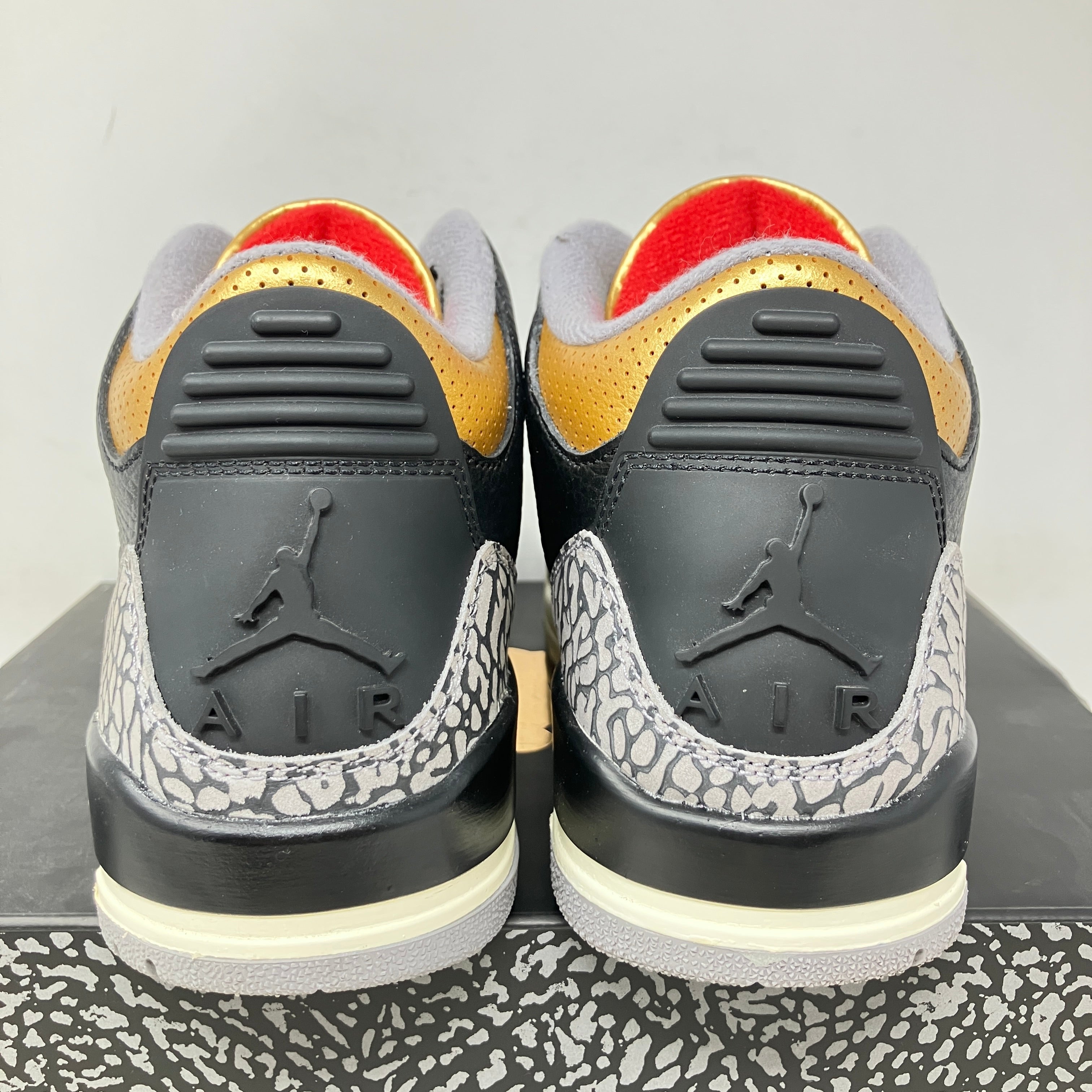 Jordan 3 Retro Black Cement Gold (Women's)