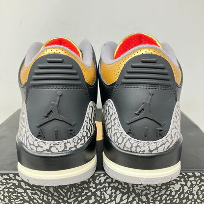 Jordan 3 Retro Black Cement Gold (Women's)