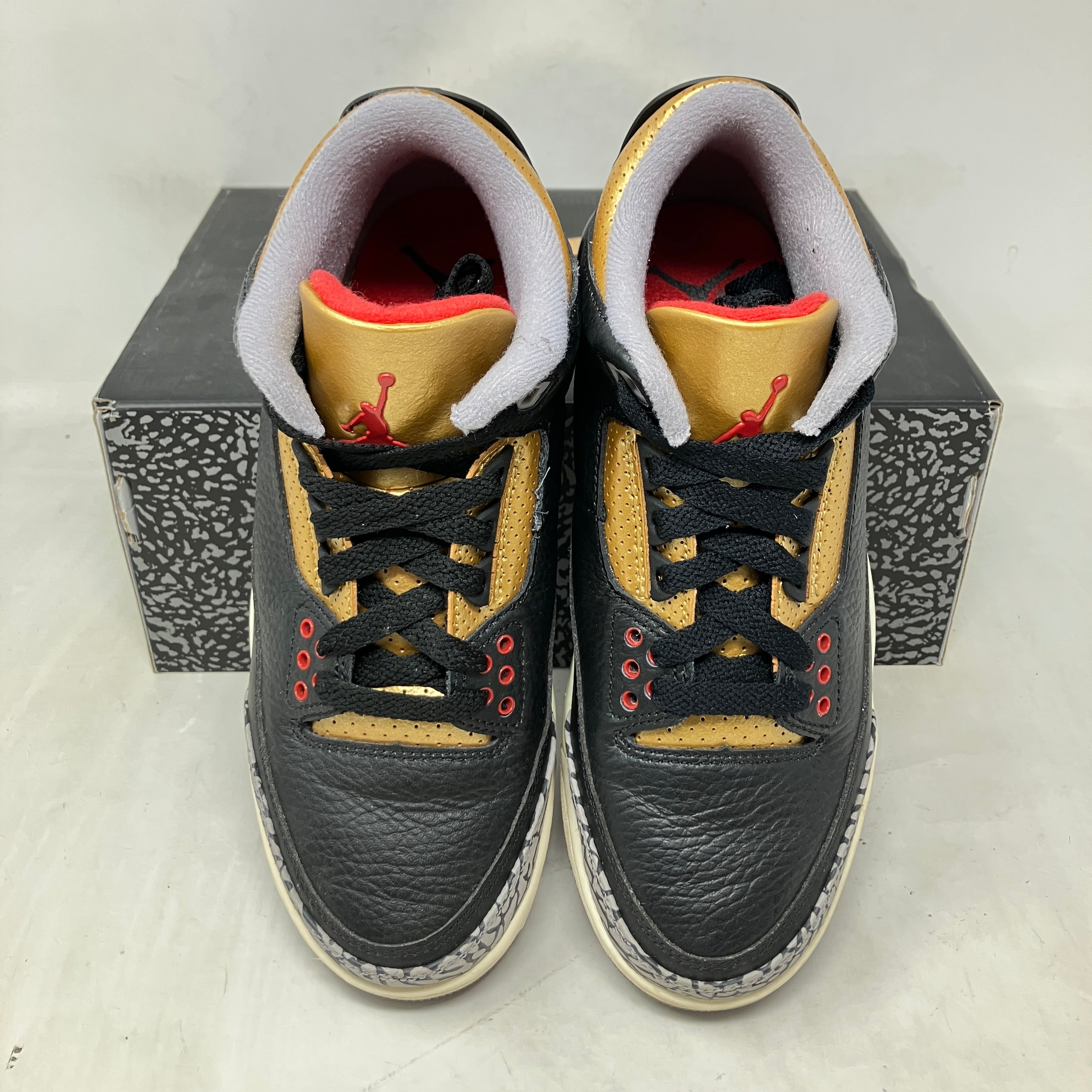 Jordan 3 Retro Black Cement Gold (Women's)