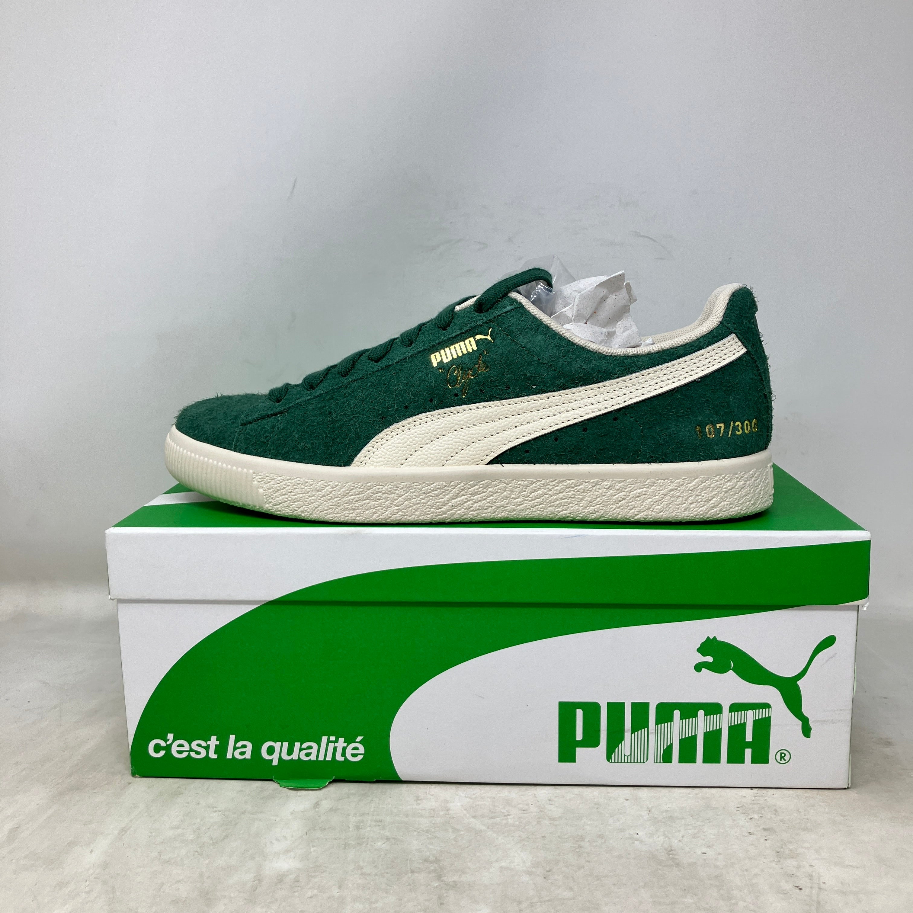 Puma Clyde OG x END. 50th Anniversary Green numbered Numbered out of 500