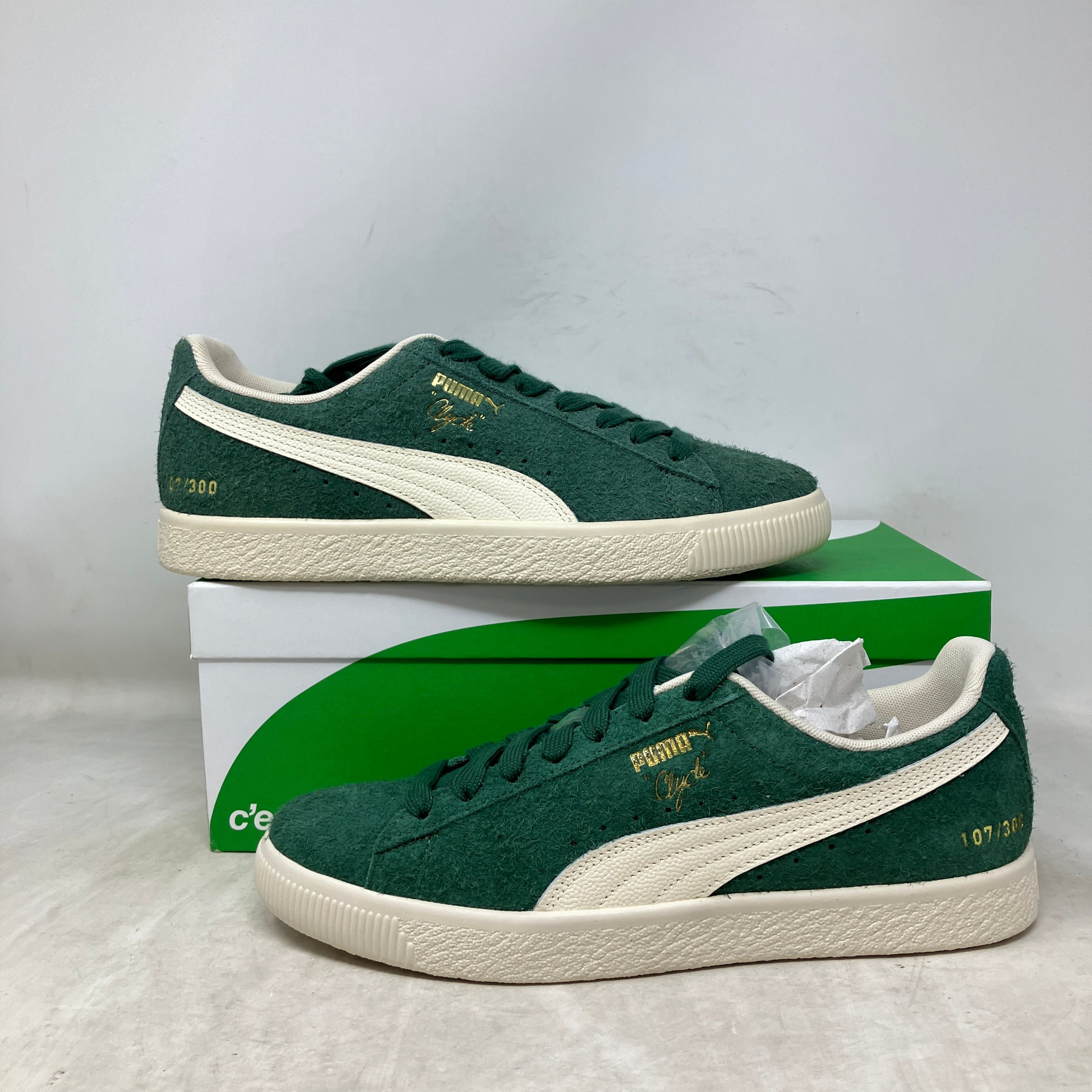 Puma Clyde OG x END. 50th Anniversary Green numbered Numbered out of 500