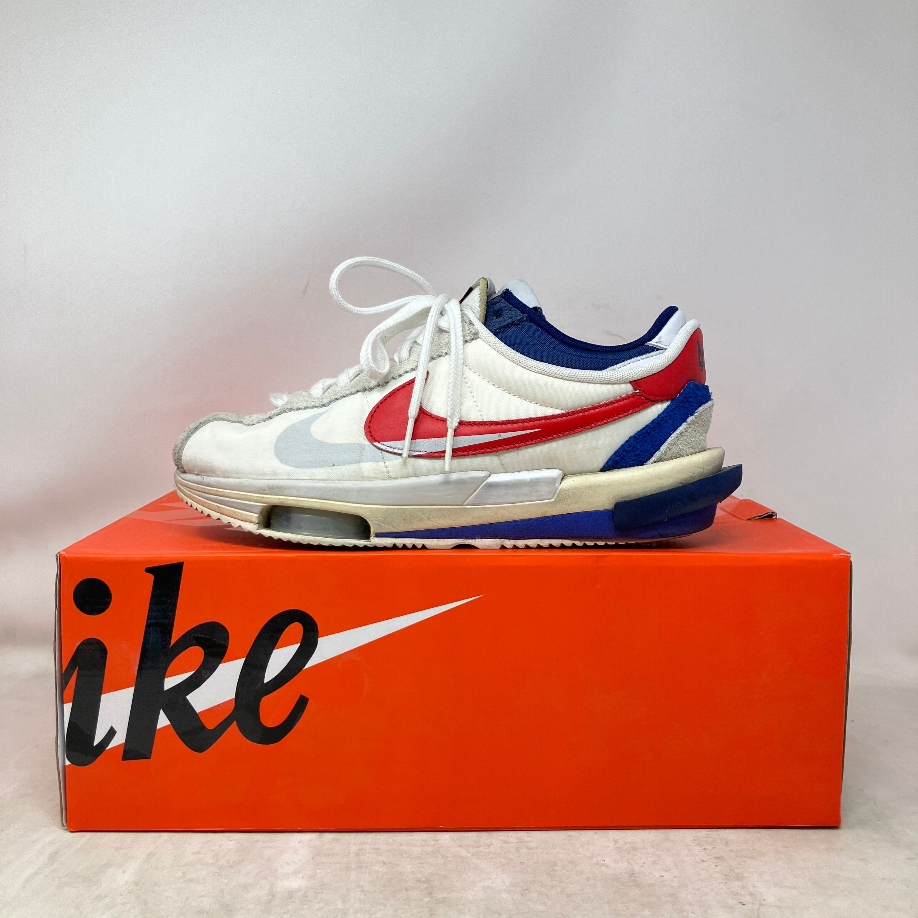 Nike Zoom Cortez SP sacai White University Red Blue