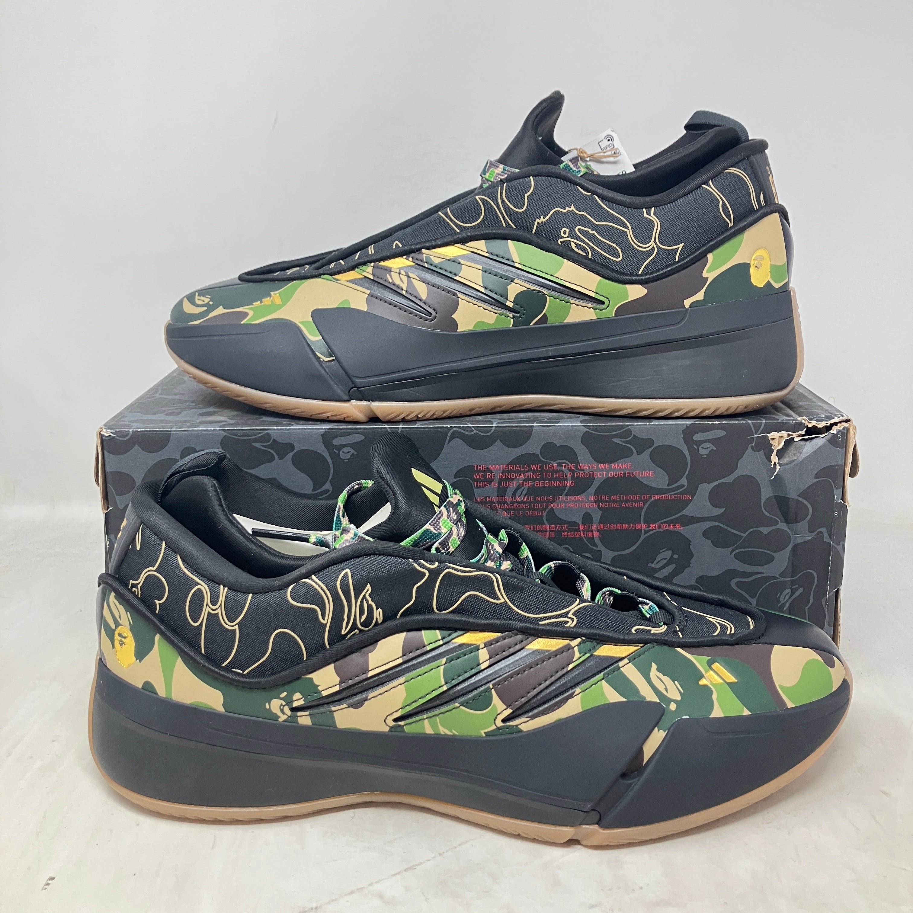 adidas Dame 9 Bape Black Green