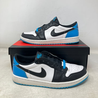Jordan 1 Retro Low OG Black Dark Powder Blue (Women's)