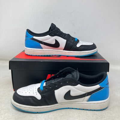 Jordan 1 Retro Low OG Black Dark Powder Blue (Women's)