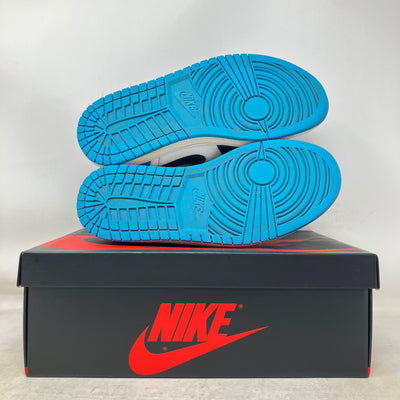 Jordan 1 Retro Low OG Black Dark Powder Blue (Women's)