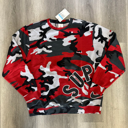 Supreme Nike Arc Crewneck Red Camo