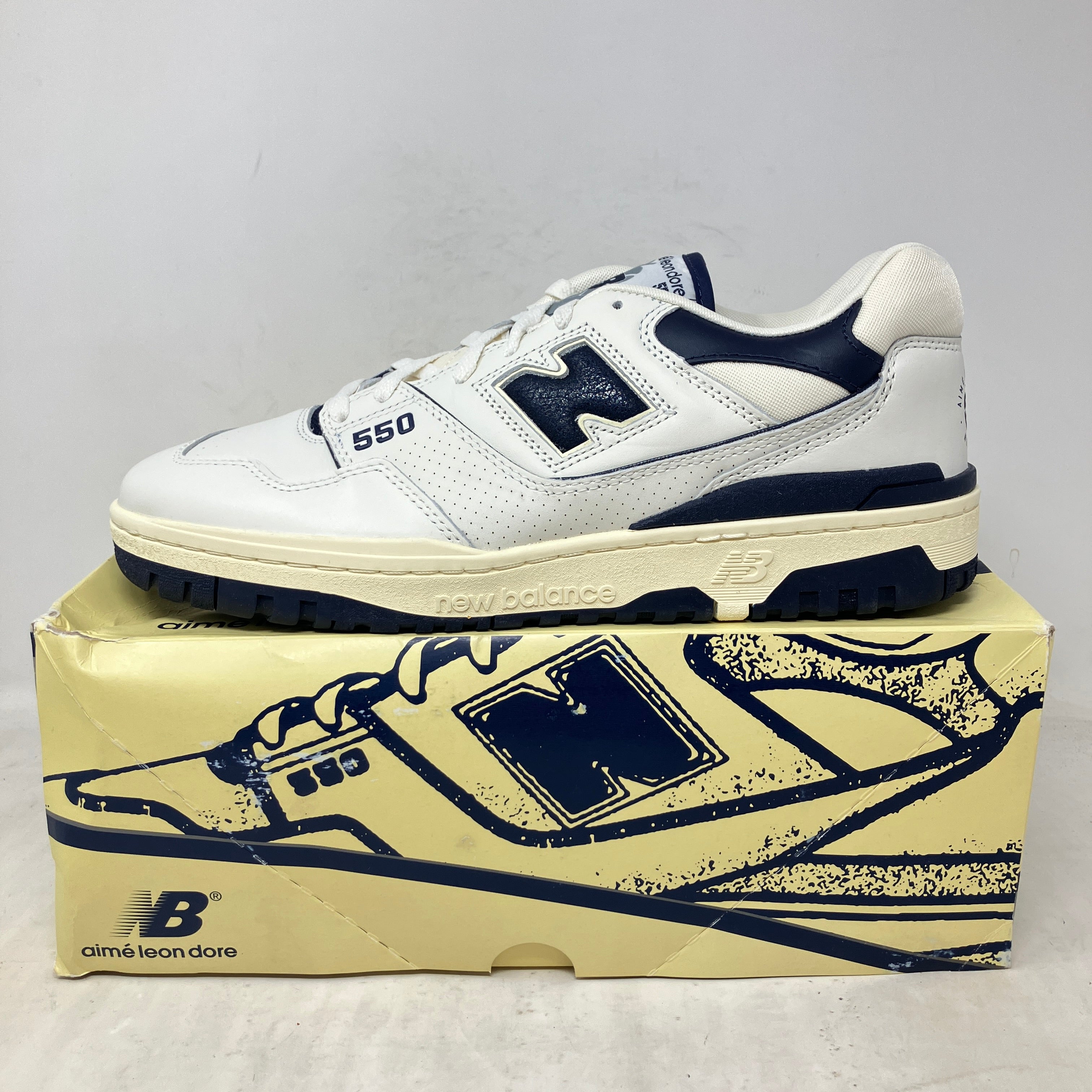 New Balance 550 Aime Leon Dore White Navy