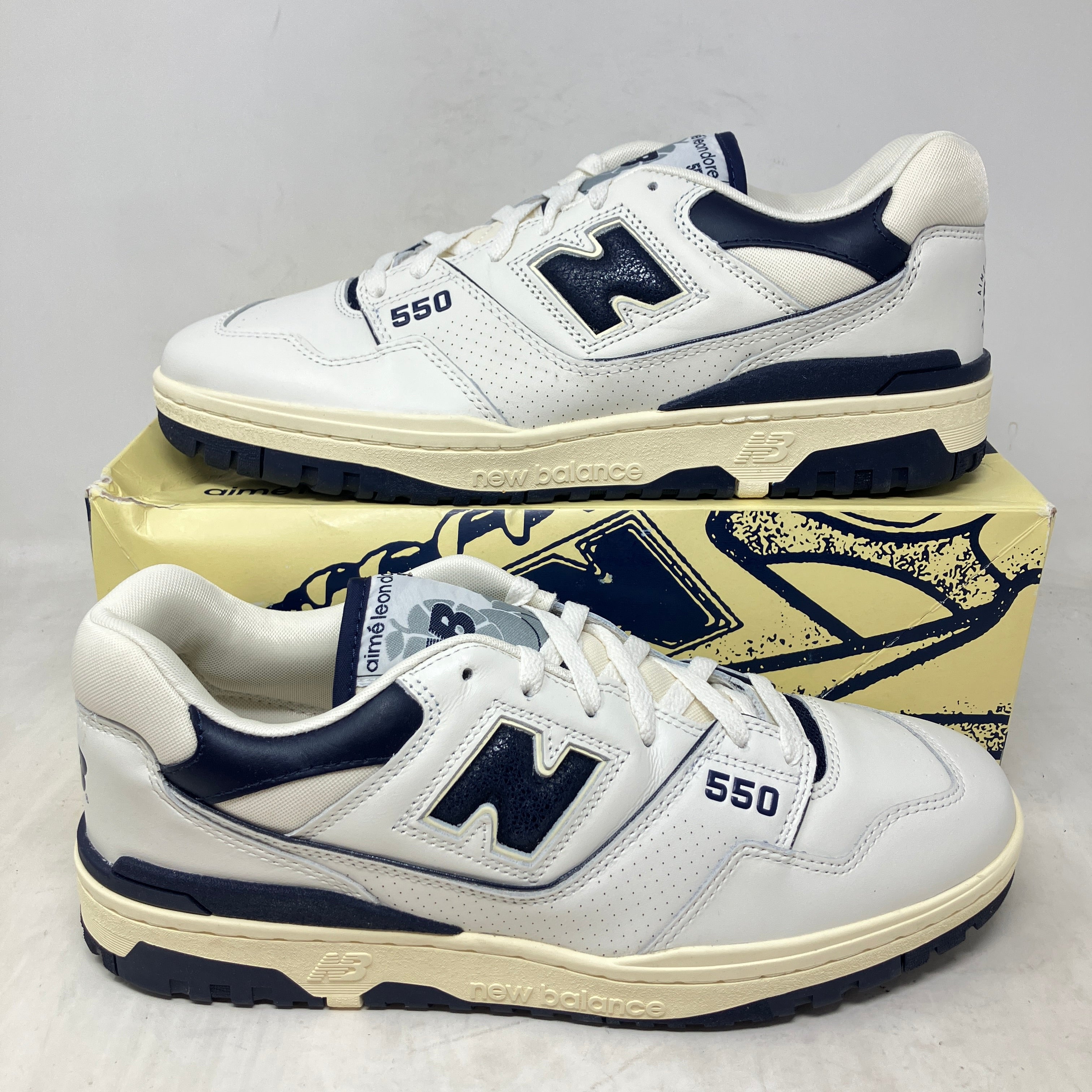 New Balance 550 Aime Leon Dore White Navy