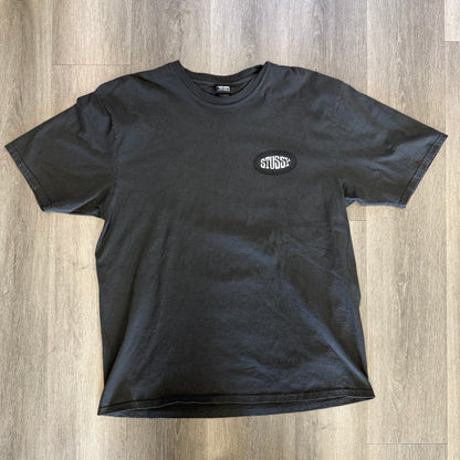 Stussy Tile Oval Pigment Dyed Black