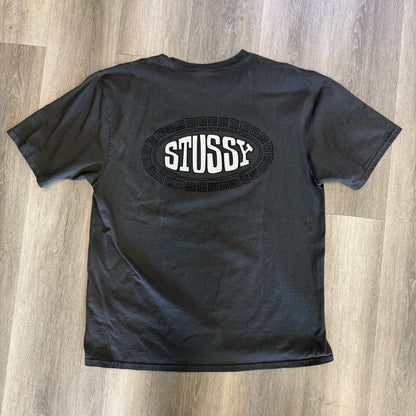 Stussy Tile Oval Pigment Dyed Black