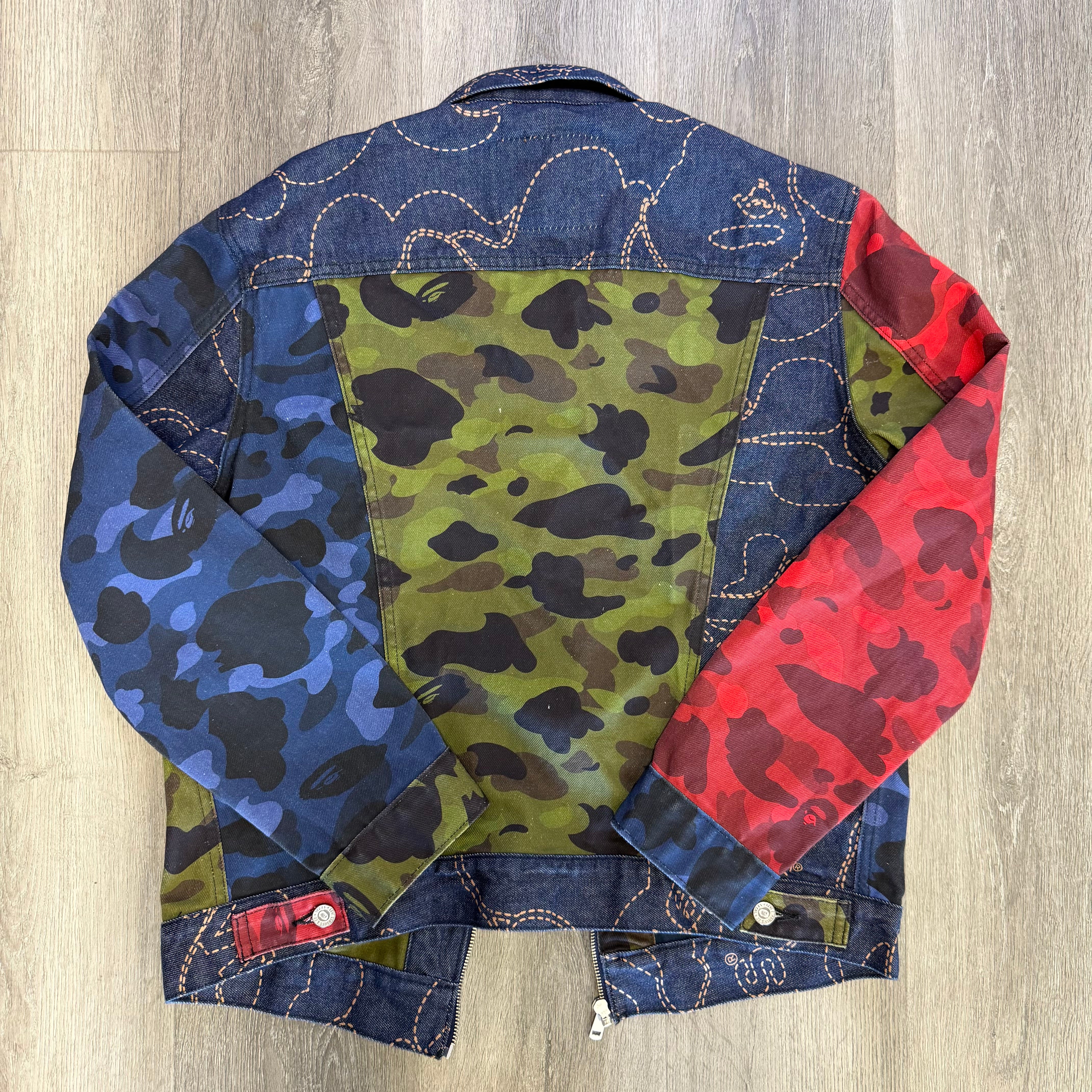 BAPE x LEVI'S Multi Color Trucker Jacket