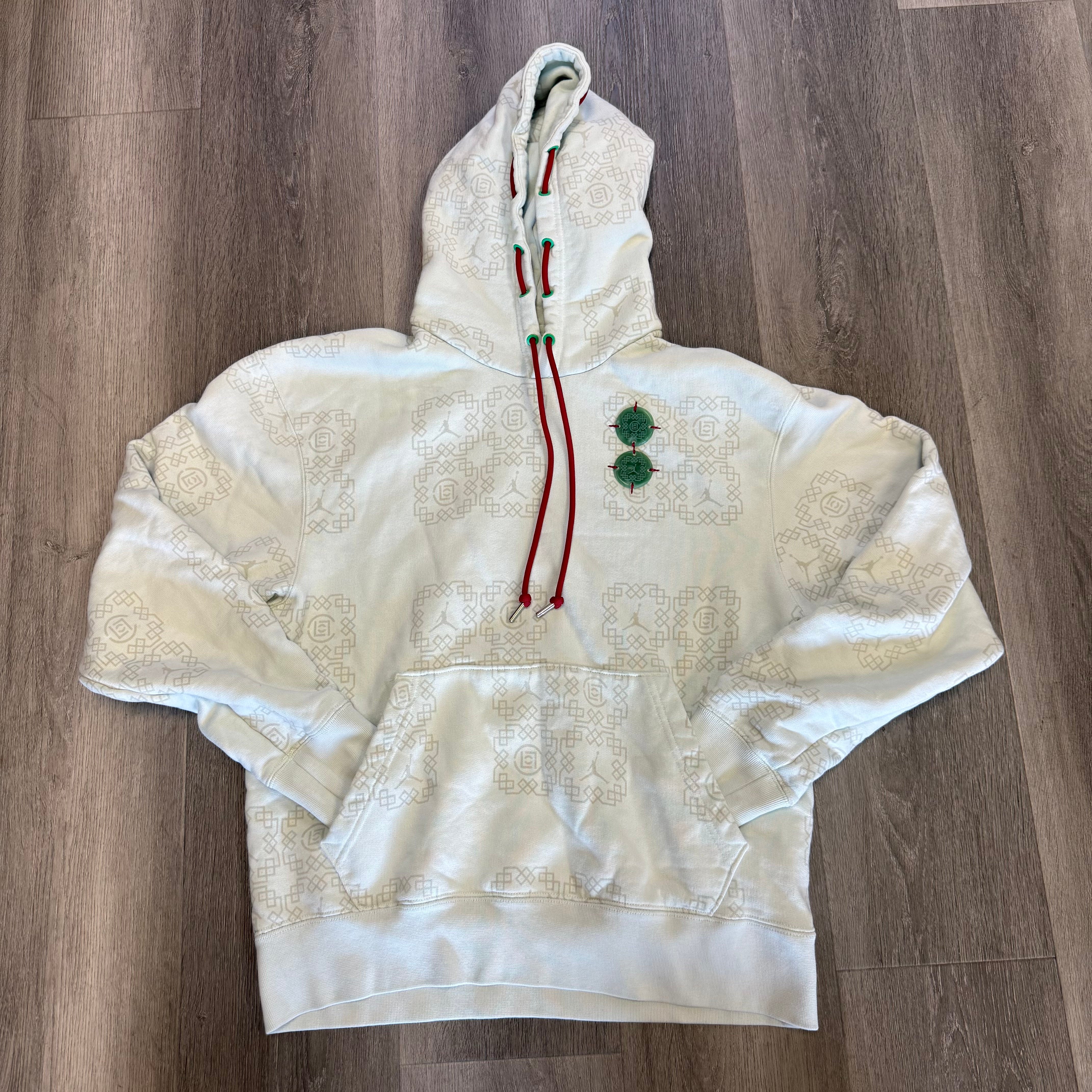 Jordan x Clot Jade Fleece Hoodie Barely Green