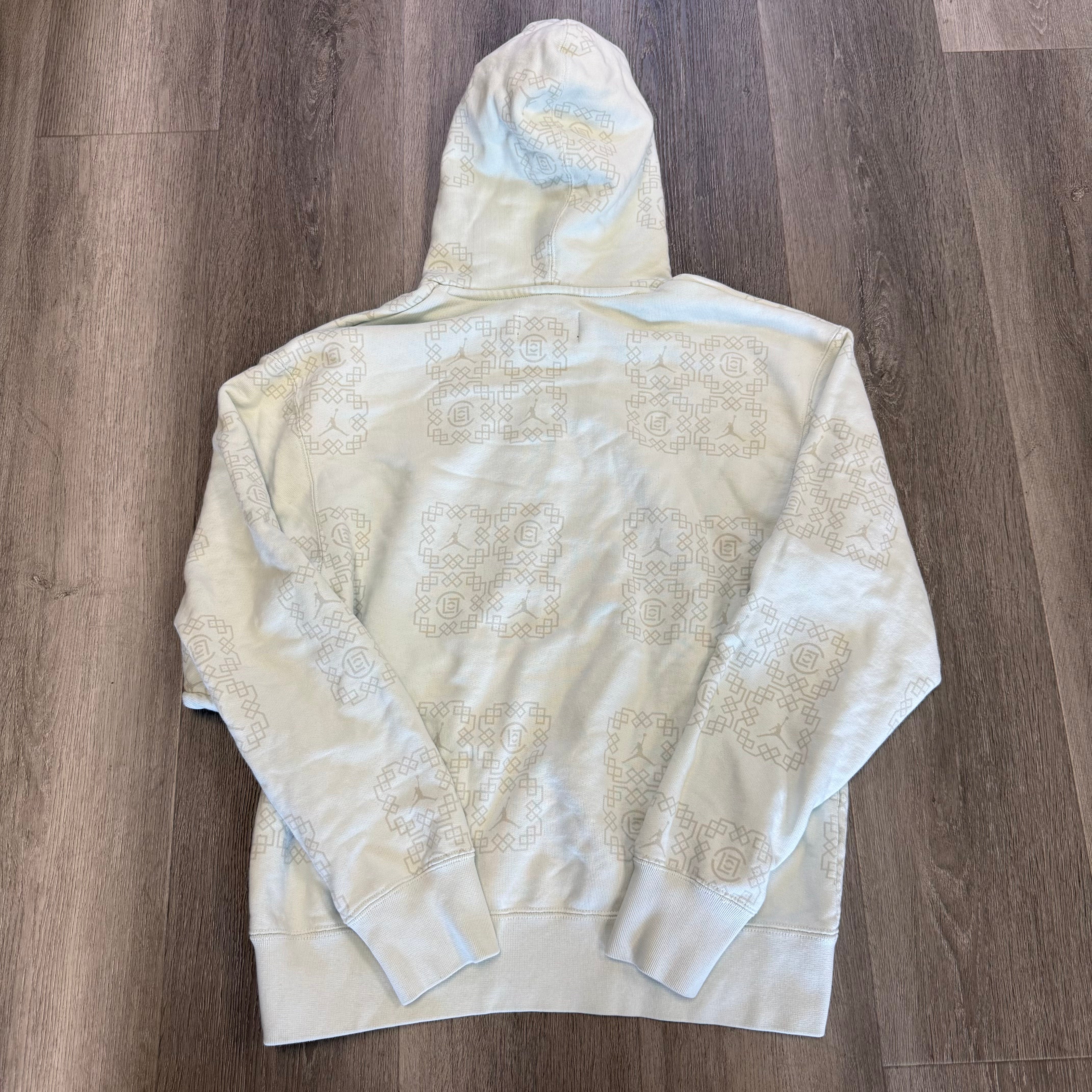 Jordan x Clot Jade Fleece Hoodie Barely Green