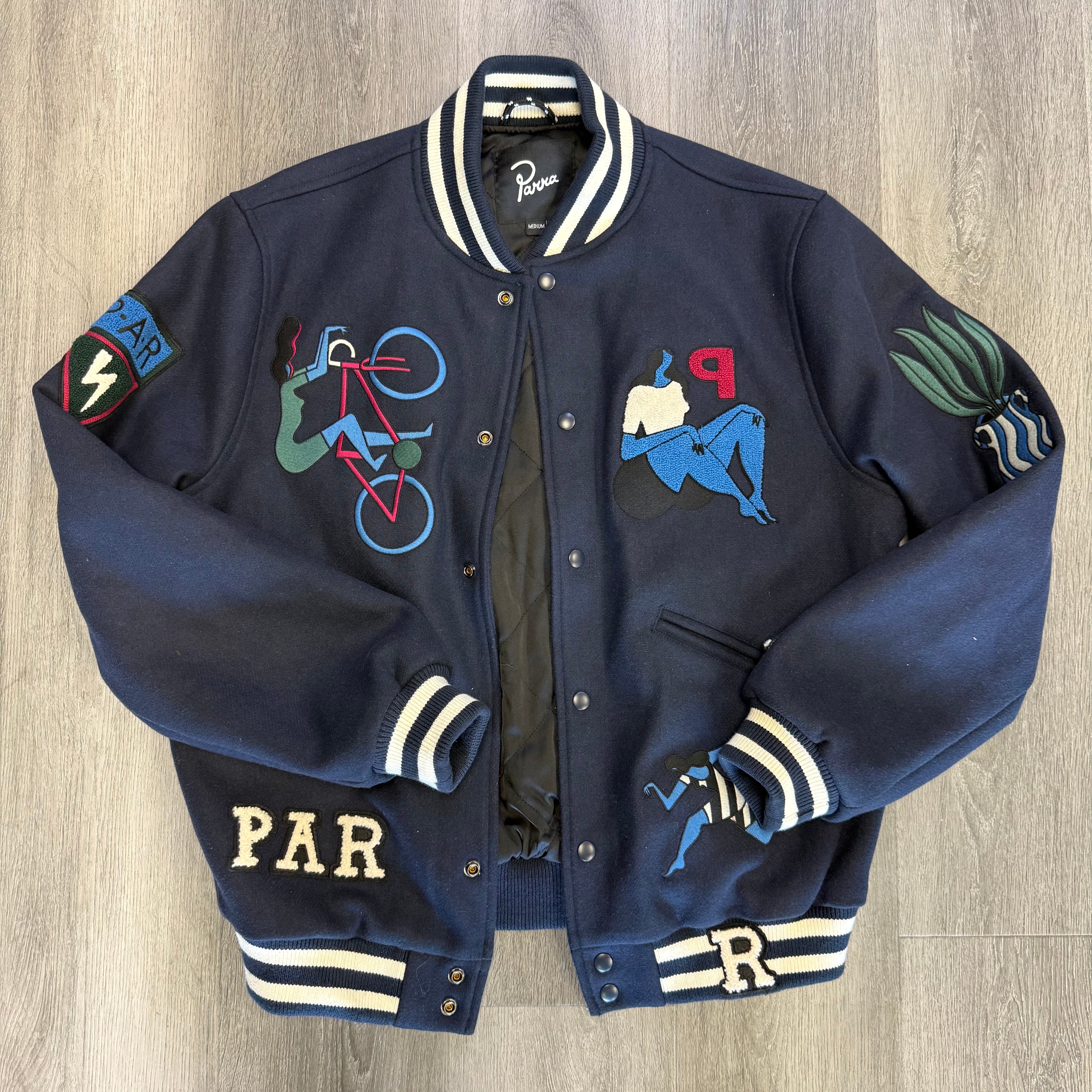 Parra Run Sit & Bike Varsity Jacket