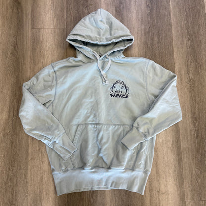 Palace x Evisu Tri-Godhead Hood Dusty Blue