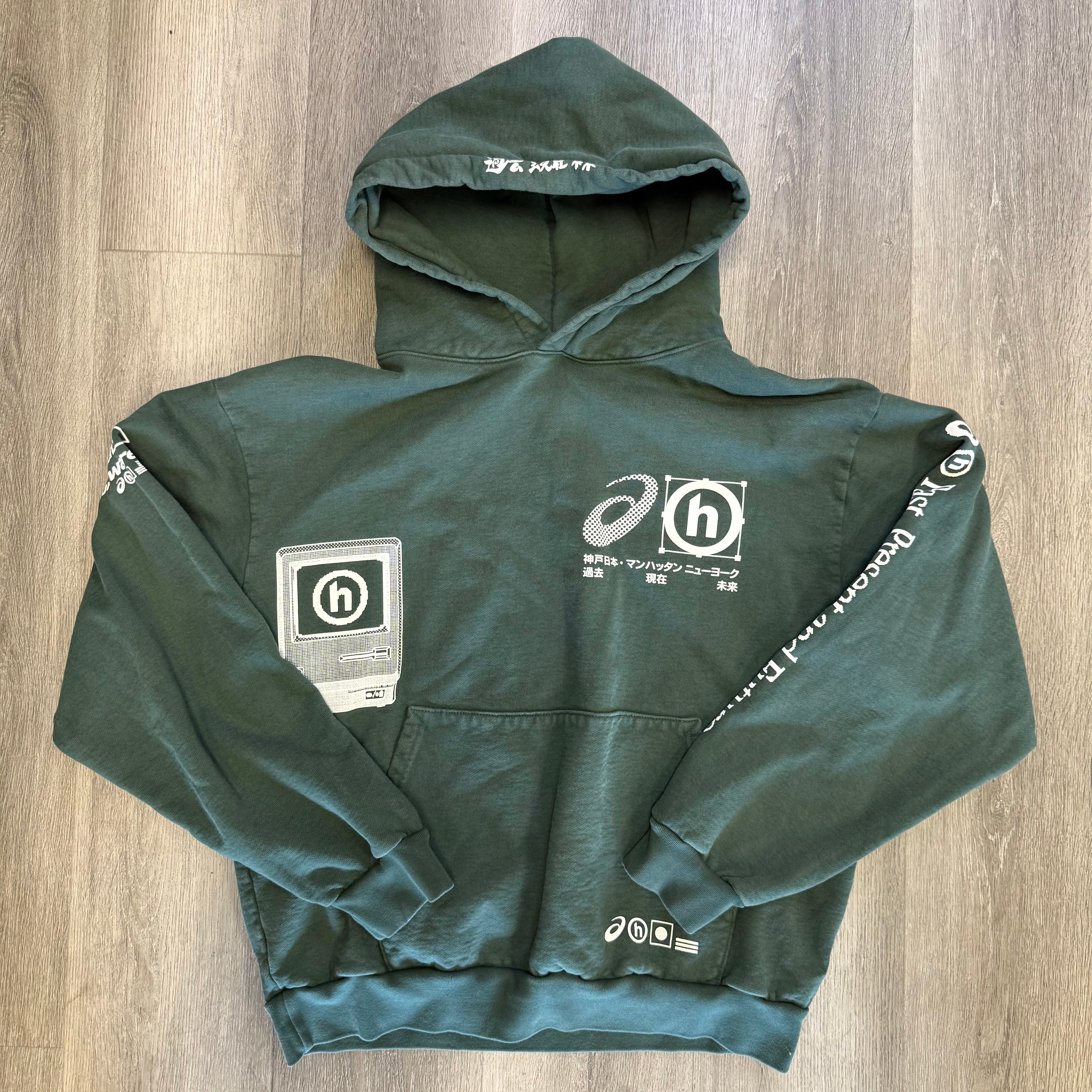 Hidden NY Asics Green Hoodie