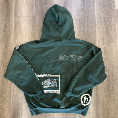 Hidden NY Asics Green Hoodie