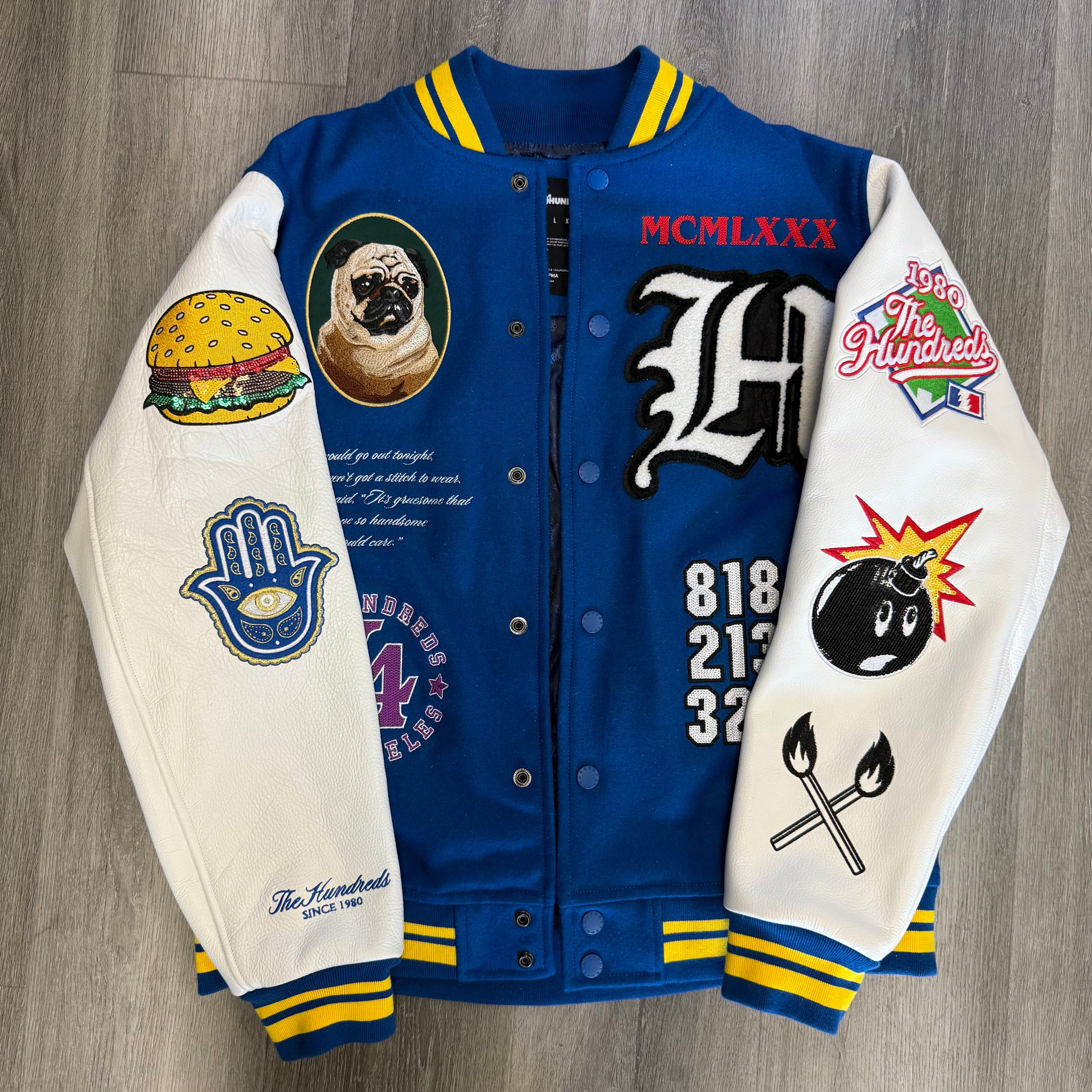 The Hundreds Ben's Letterman Varsity Jacket