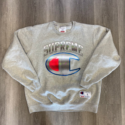 Supreme Champion Chrome Crewneck Heather Grey