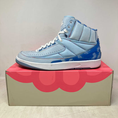 Pre-owned Jordan 2 Retro J Balvin sneakers with all accessories included, uncleaned condition