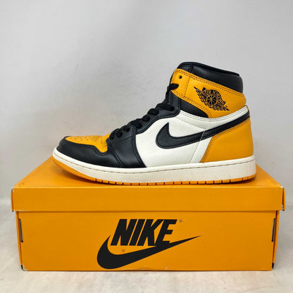 Jordan 1 Retro High OG Taxi pre-owned sneakers with all accessories included