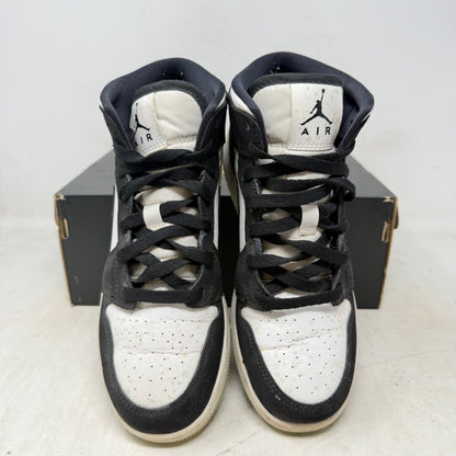 Jordan 1 Mid White Black Teal Tint (GS)