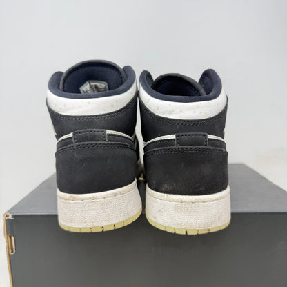 Jordan 1 Mid White Black Teal Tint (GS)
