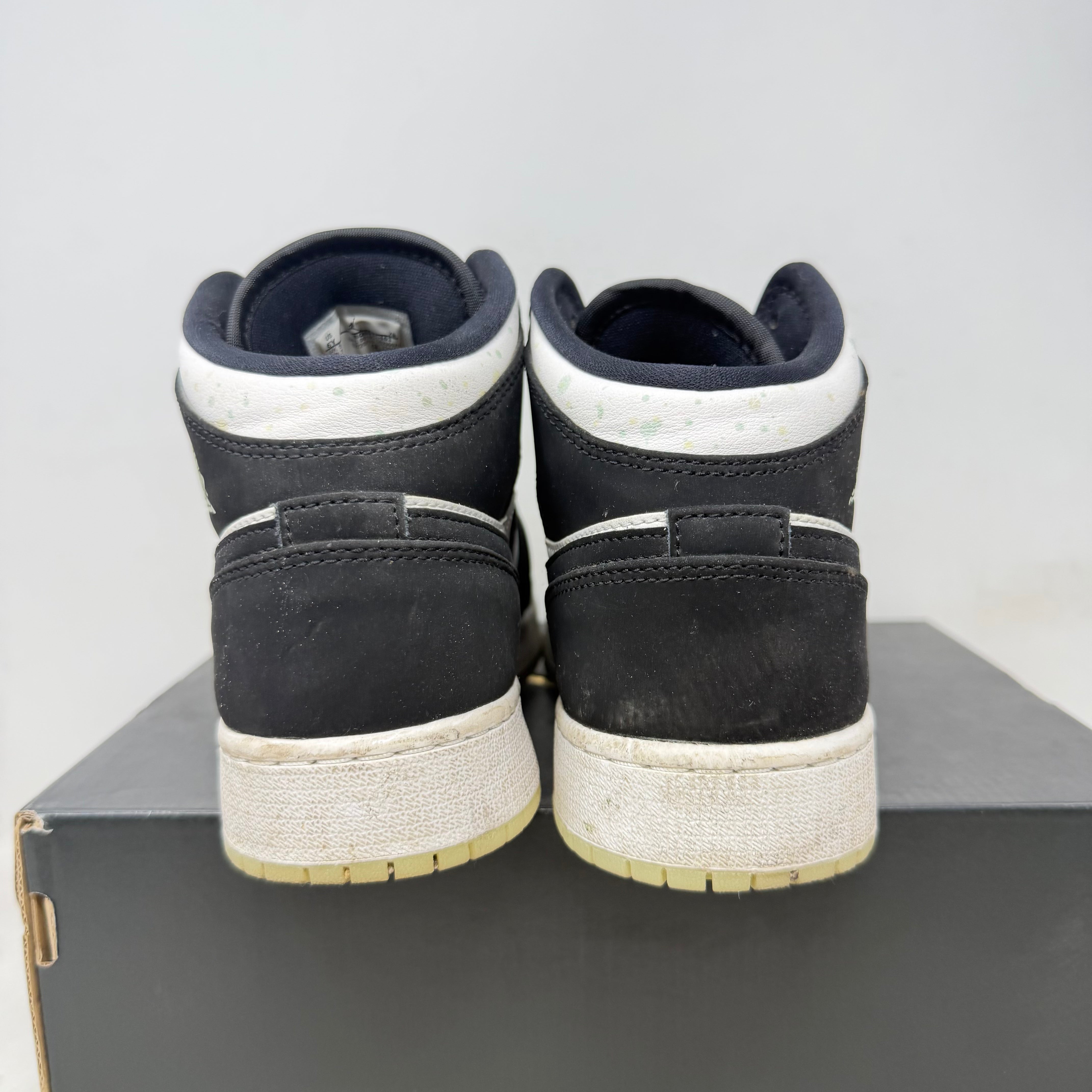 Jordan 1 Mid White Black Teal Tint (GS)